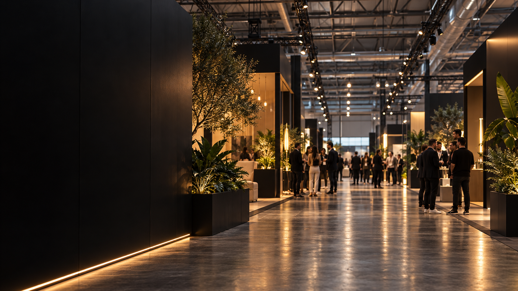 Concept visualization of a contemporary exhibition hall